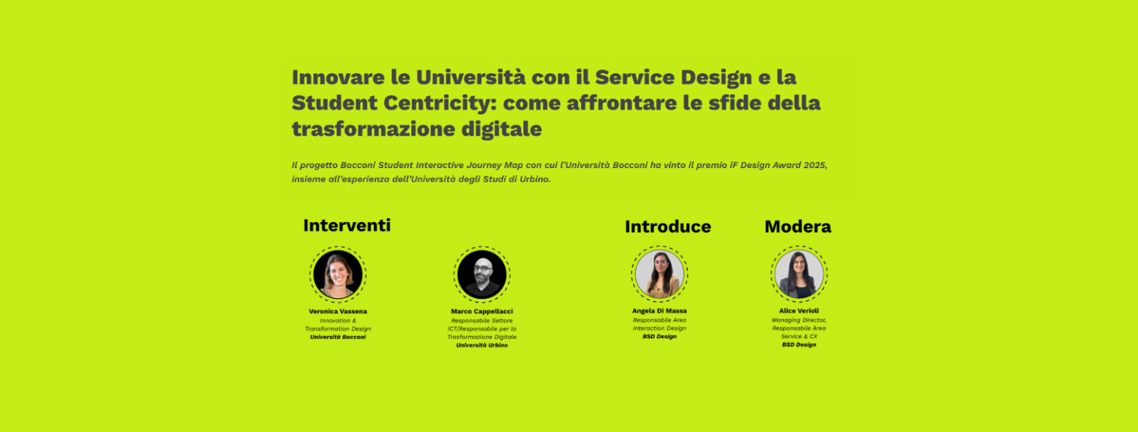 Innovare le Università con il Service Design e la Student Centricity
