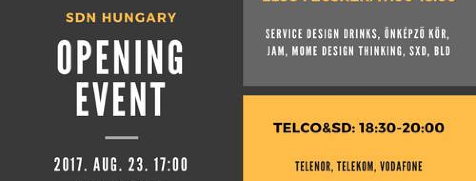 Opening event: first swallows + Telco&SD