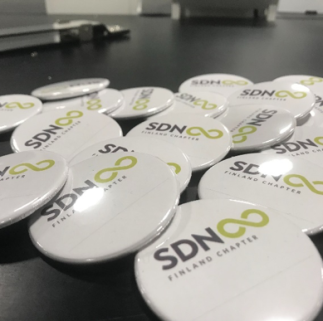 At events you will recognize us volunteers from the SDN badges. (Picture credit: Lotta Salminen) -- 