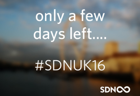A few days  to go for SDNUK16