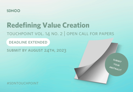 Touchpoint Vol. 14 No. 2 Call for Papers | Redefining Value Creation: Deadline Extended