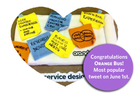 Congratulations to our SDGC17 Service Design Day ticket winner Orange Bus!