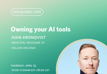 SDN Global Café - Owning your AI tools with Juha Kronqvist