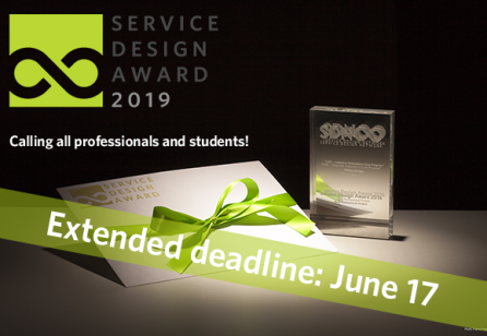 Service Design Award 2019: Extended Deadline