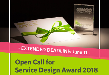 Service Design Award 2018: Extended Deadline