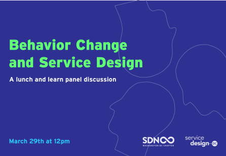 Behavior Change and Service Design