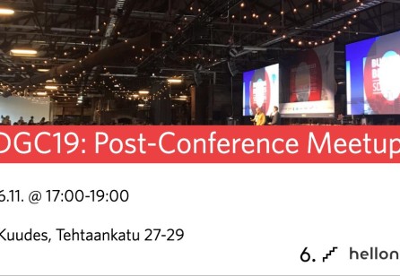 SDGC19: Post-Conference Meetup
