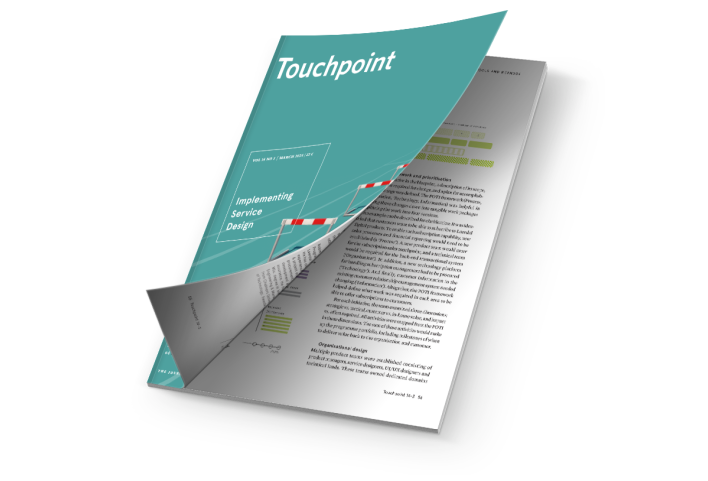 Touchpoint Vol.14 No.3 Service Design Implementation