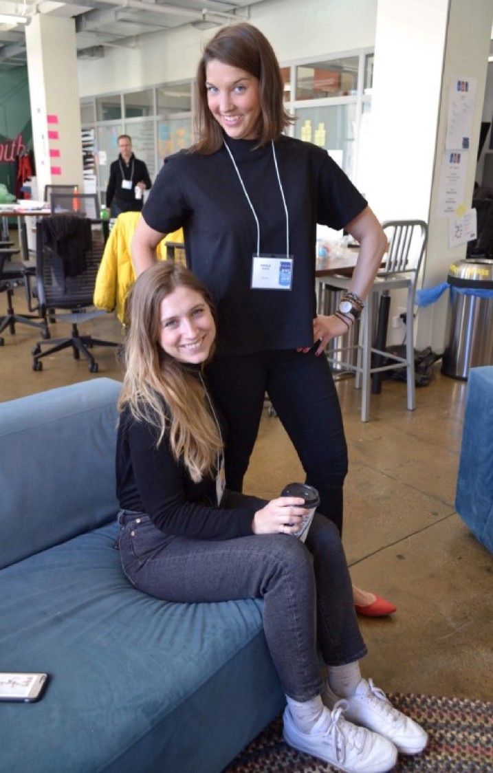 Natalie and me as mentors at the Global Service Jam in March 2018