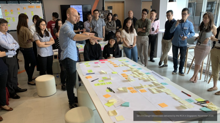 Service Design Masterclass delivered by the RCA in Singapore, November 2018.