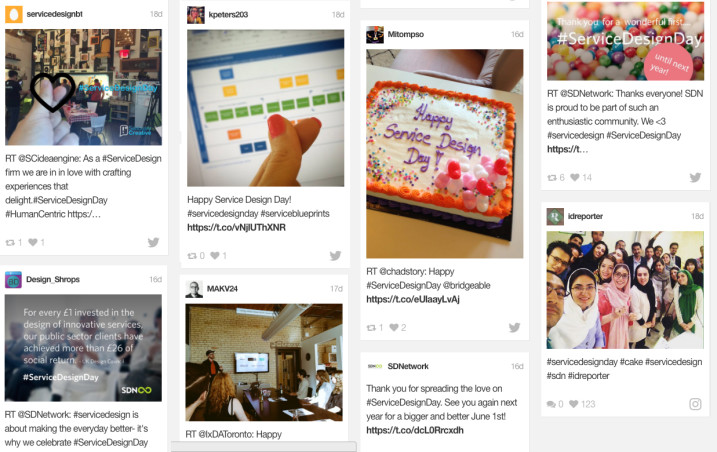 Tweets from Service Design Day 2016